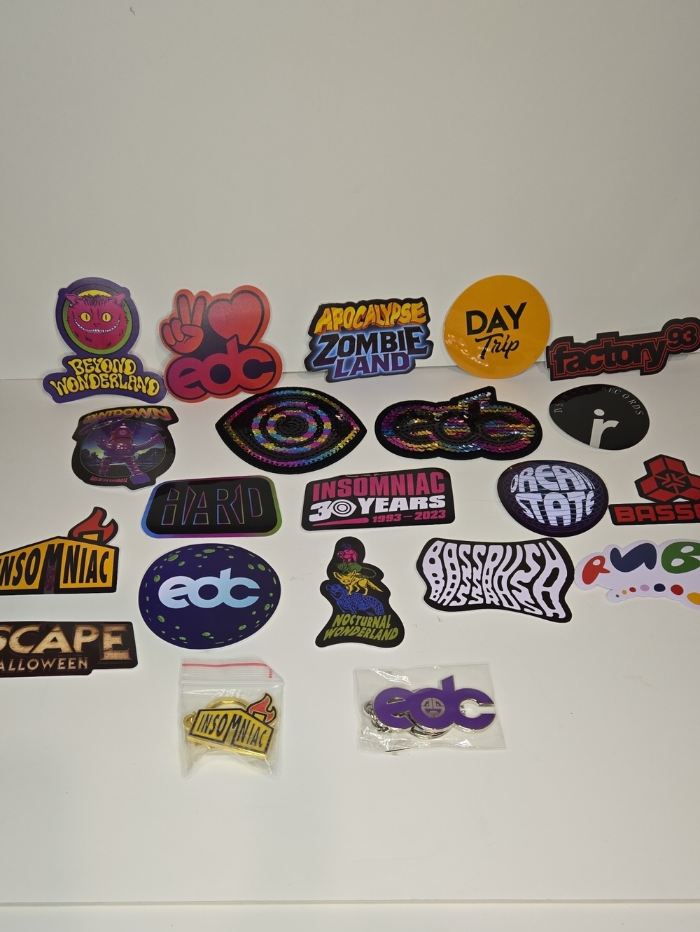 EDC Insomniac 30 Years 1993 To 2023 Festival Decal Pack
